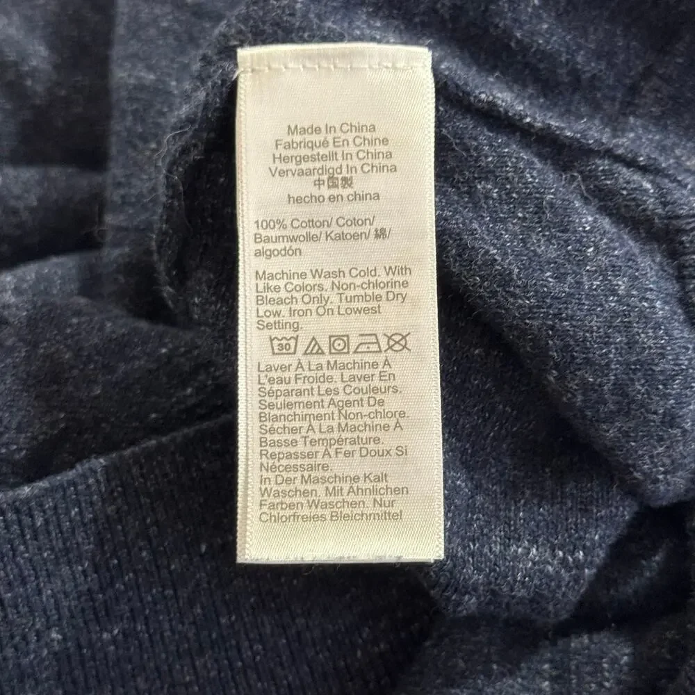 J.CREW Men’s Large Cotton Raglan Sweater Baseball‎ Crewneck Preppy Casual